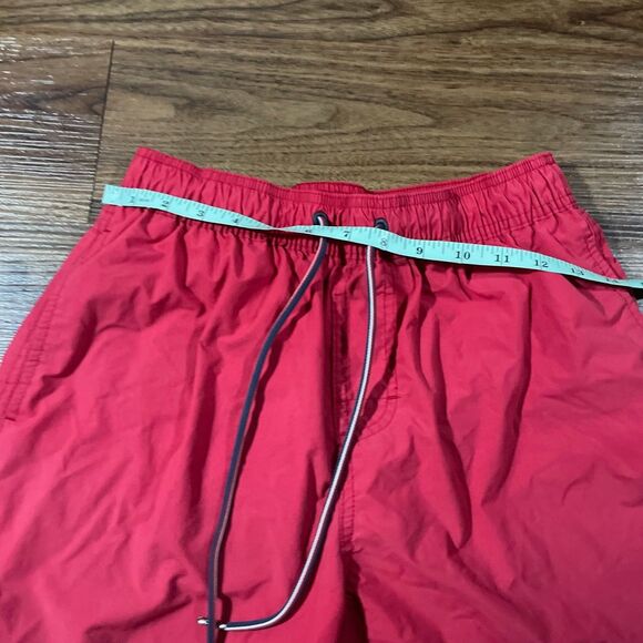 Tommy Hilfiger Liner Swim Trunks Short Red Preppy Drawstring Men's Size Small - Picture 5 of 8